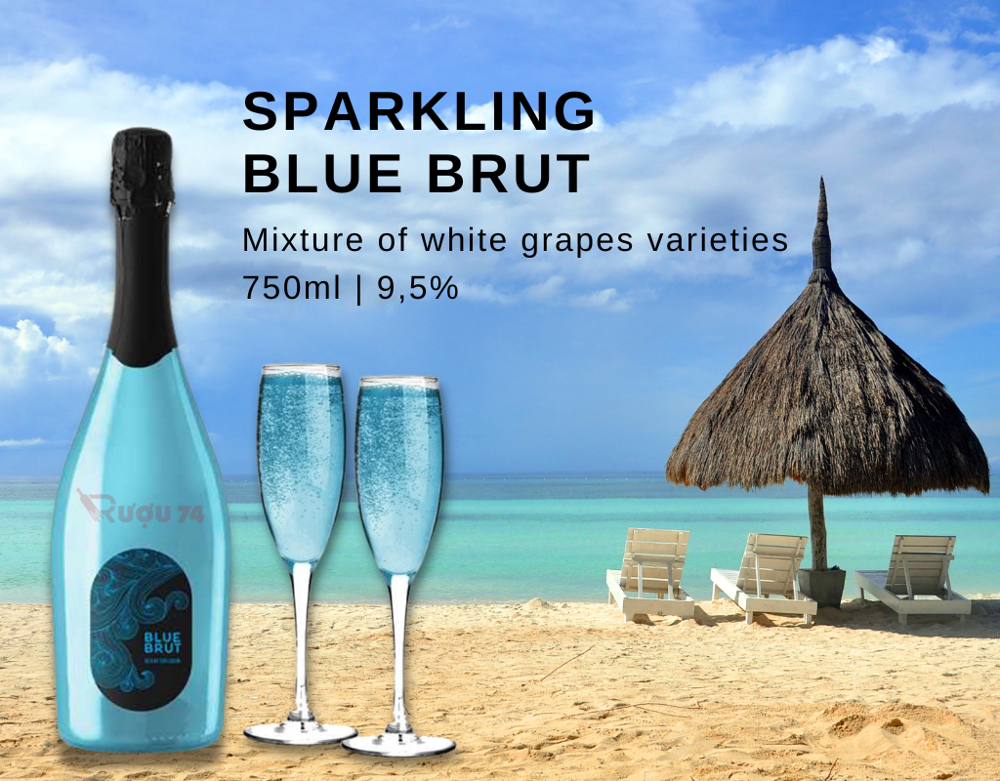 Rượu 74; vang nổ; vang Tây Ban Nha; Sparkling wine; Blue brut; vang quận 10; vang hồ chí minh; rượu vang nhập khẩu